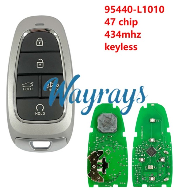 For Hyundai 2019-2020 Sonata 95440-L1010 47 chip 434mhz keyless 5 button Sedan remote key