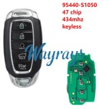 For Hyundai 2019+ Santa Fe 95440-S1050 47 chip HITAG 3 434mhz keyless 5 button SUV remote key