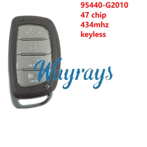 For Hyundai 2017-2019 Ioniq 95440-G2010 47 chip 434mhz keyless 4 button SUV remote key