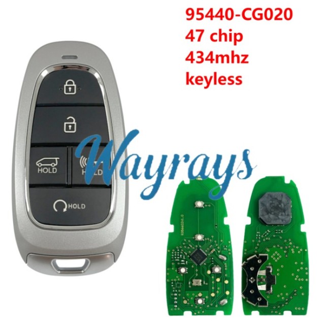 For Hyundai 2022 Staria 95440-CG020 47 chip 434mhz keyless 5 button Truck remote key