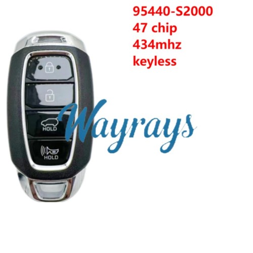 For Hyundai 2018 Santa Fe 95440-S2000 47 chip 434mhz keyless 4 button SUV remote key