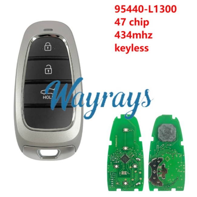 For Hyundai 2022  Sonata 95440-L1300 47 chip 434mhz keyless 3 button Sedan remote key