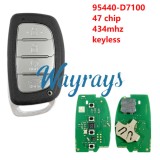 For Hyundai 2018-2022 Tuscon 95440-D7100 47 chip 434mhz keyless 4 button SUV remote key