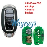 For Hyundai 2020+ Avante 95440-AA000 6A chip 434mhz keyless 5 button Sedan remote key