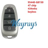 For Hyundai 2022 Azera 95440-G8150 47 chip 434mhz keyless 4 button Sedan remote key