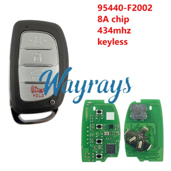 For Hyundai 2020 Elantra 95440-F2002 8A chip 434mhz keyless 3+1 button Sedan remote key