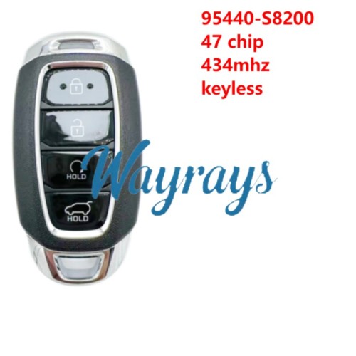 For Hyundai 2019-2021 Palisade 95440-S8200 47 chip 434mhz keyless 4 button SUV remote key