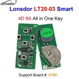 Lonsdor LT20-03 4D/8A Universal Smart Remote Key PCB for Toyota Lexus 315/434mhz work for K518/ KH100+ Series