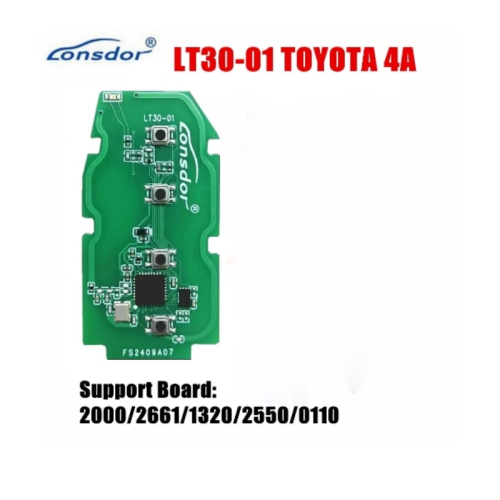 Lonsdor LT30-01 Toyota 4A Universal Smart Key PCB,Board number 2000, 2561, 1320, 2550, 0110,Compatible with K518 Pro, K518 series, KH100+