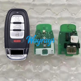 Original for Audi 754J 315mhz keyless 3+1 button remote key, with aftermarket shell