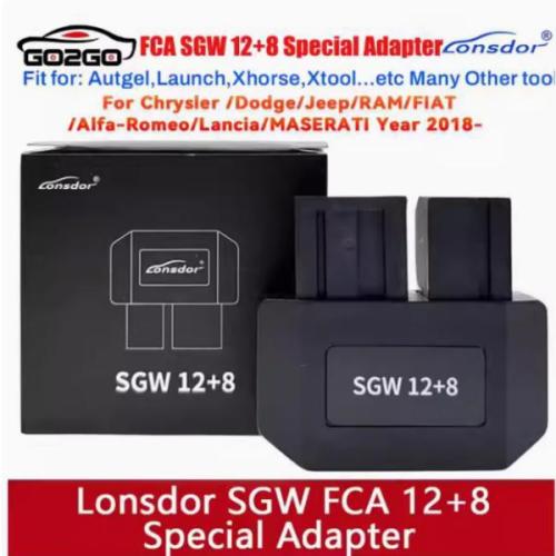 Lonsdor SGW FCA 12+8 Special Adapter for Chrysler Dodge Jeep RAM FIAT MASERATI 2018+ Compatible with Mulit Key programmer / Diagnostic tool