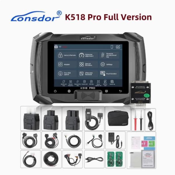 Lonsdor K518 PRO Full Version Key Programmer with Built-in GM CAN FD Toyota Emulator.Get Free Toyota JLR Nissan Volvo License