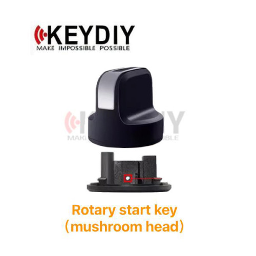 Keydiy mushroom head,With chip position and pin position slot, ignition modification mechanical key upgrade knob start