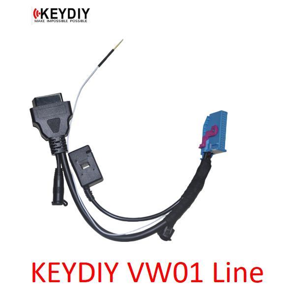 Keydiy VW01 cable comes with a built-in reading coil.Supports the direct generation of dealer keys on the testplatform