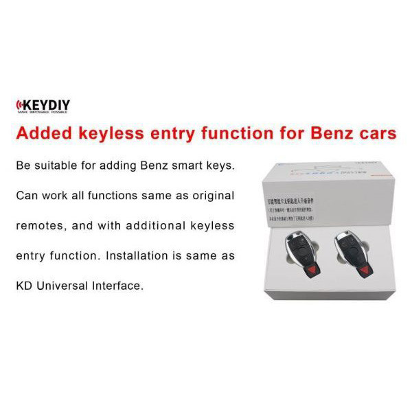 Keydiy added keyless entry function for Benz cars