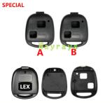 [Without blade] For Toyota key shell part with OEM lexus logo place