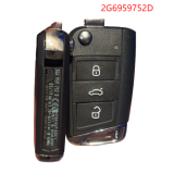 Original for VW 2G6959752D MQB49/5C chip 434mhz keyless 3 button remote key