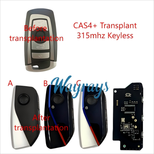 For BMW CAS4+ transplant type 315mhz keyless  4 button emote key
