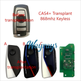 For BMW CAS4+ transplant type 868mhz keyless  4 button emote key