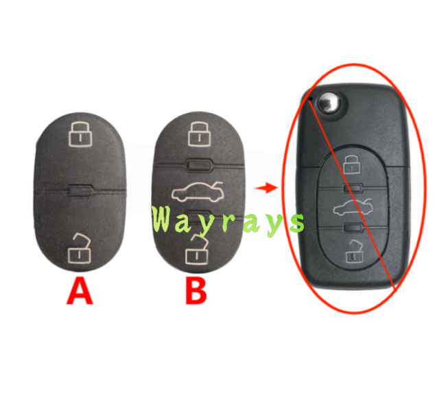 [Only the key rubber pad part] For Audi