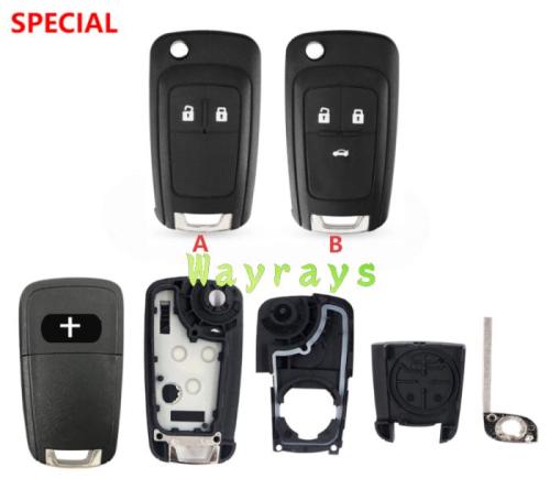 For Chevrolet key shell with OEM cross logo place