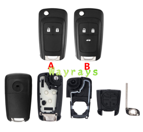 For Opel Chevrolet key shell after 15 years with Round logo place