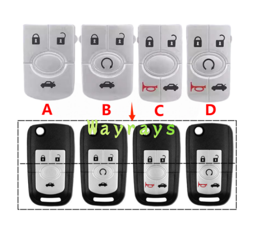 [Only the key rubber pad part] For Buick