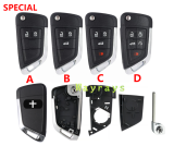 For Chevrolet key shell with OEM cross logo place