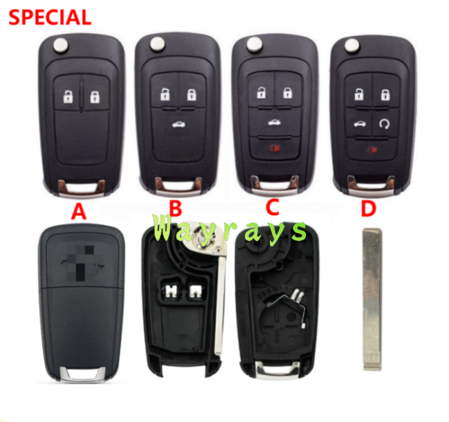 For Opel key shell with OEM logo place