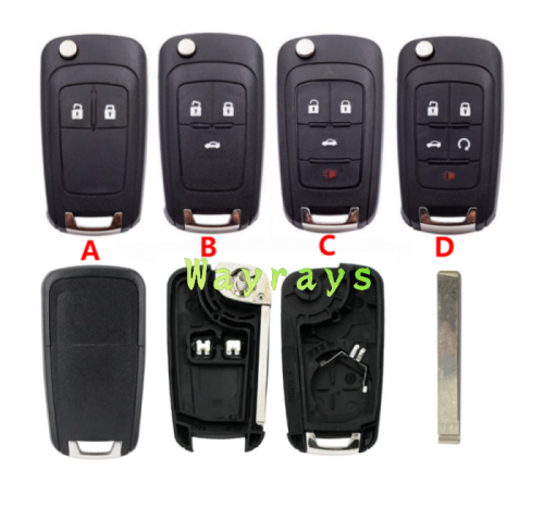 For Opel Chevrolet Buick key shell without logo place