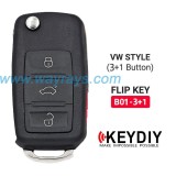 Keydiy B01-3+1 wire remote,used for normal key generation