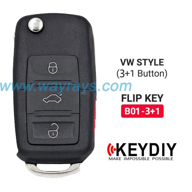 Keydiy B01-3+1 wire remote,used for normal key generation