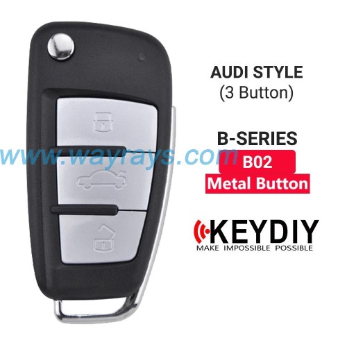 Keydiy B02-3 remote with metal button wire,used for normal key and 231G etc special generation