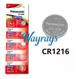 Original panasonic CR1216 Battery ( 5pcs/1 blister pack)unrechargeable