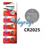 Original panasonic CR2025 Battery ( 5pcs/1 blister pack) unrechargeable