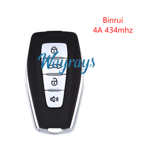 Original for Geely  Binrui 4A chip PCF7953M with FSK 434mhz keyless 4 button remote key