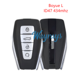 Original for Geely  Boyue L ID47 chip HITAG3 with FSK 434mhz keyless 4 button remote key