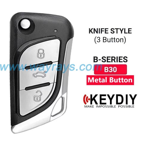 Keydiy B30-3 remote with metal button wire,used for normal key generation