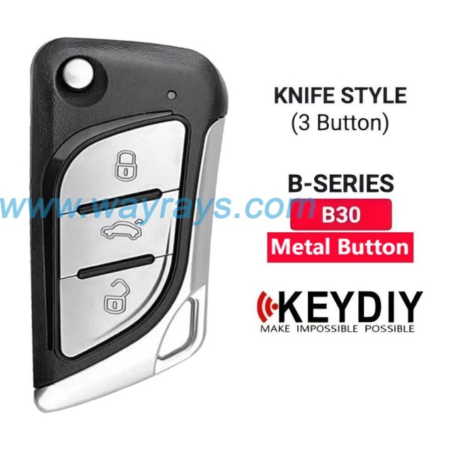 Keydiy B30-3 remote with metal button wire,used for normal key generation