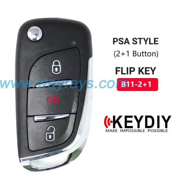 Keydiy B11-2+1 wire remote,used for normal key generation