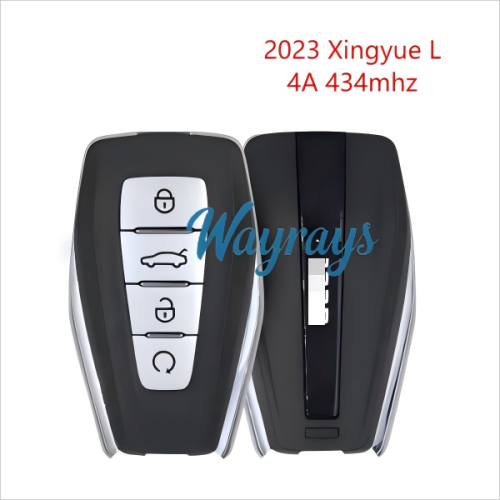 Original for Geely 2023 Xingyue/Tugella L 4A chip HITAG AES with FSK 434mhz keyless 4 button remote key