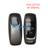 Original for Aion S/Y/LX 4A chip 434mhz keyless 5 button remote key