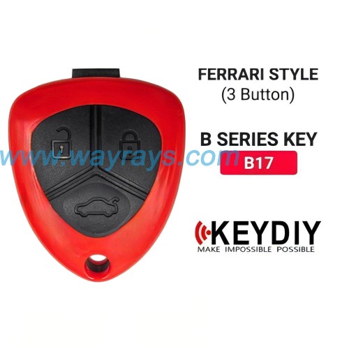 Keydiy B17-3 bladed wire remote,used for normal key generation