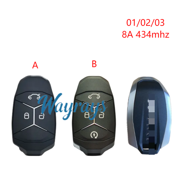 Original for Lynk&Co 01/02/03 8A chip 434mhz keyless 3/4 button remote key