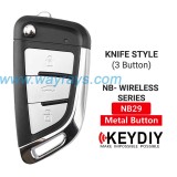 Keydiy NB29-3 metal button wireless multigunction remote