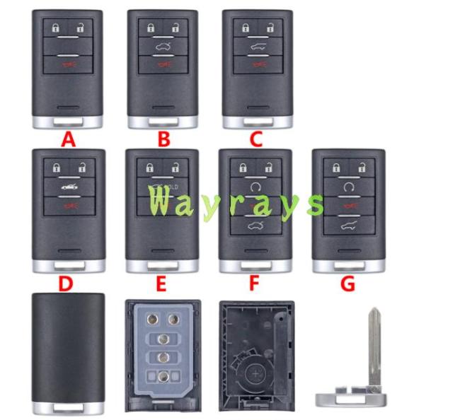 For Cadillac key shell without logo place
