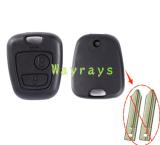 For Citroen peugeot key shell part, for SX9 key blade model, without logo place