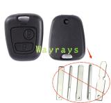 For Citroen peugeot key shell part, for VA2 HU83 NE78 key blade model without logo place