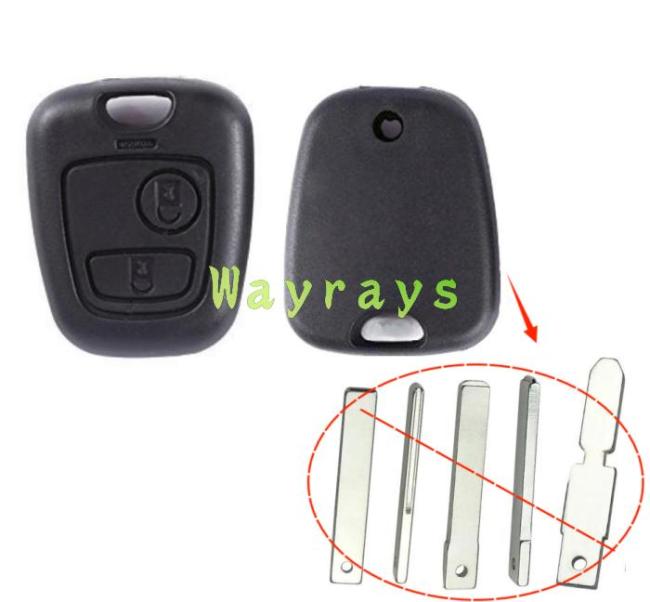 For Citroen peugeot key shell part, for VA2 HU83 NE78 key blade model without logo place