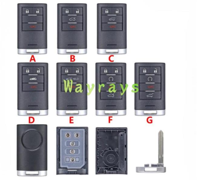 For Cadillac key shell with logo place